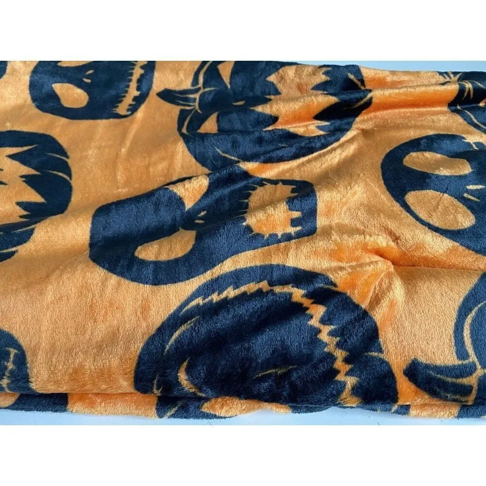 Disney Nightmare Before Christmas 50x70” Throw Blanket Jack O Lantern Halloween‎